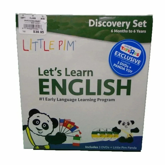 LIL PIM LET'S LEARN ENGLISH  NEW IN PACKAGING  #1 Early Language Learning Progra - Picture 1 of 1